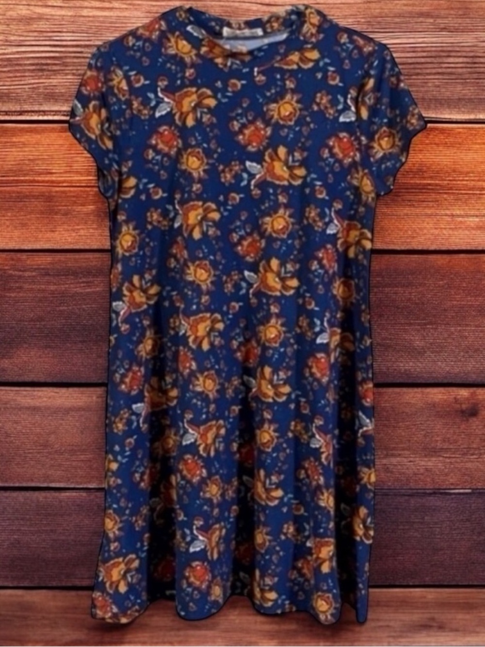 PINK ROSE FLORAL MINI DRESS SIZE MEDIUM - Picture 6 of 8